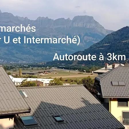 Vue Aravis Et Terrasse Proximité Thermes Saint-Gervais-les-Bains